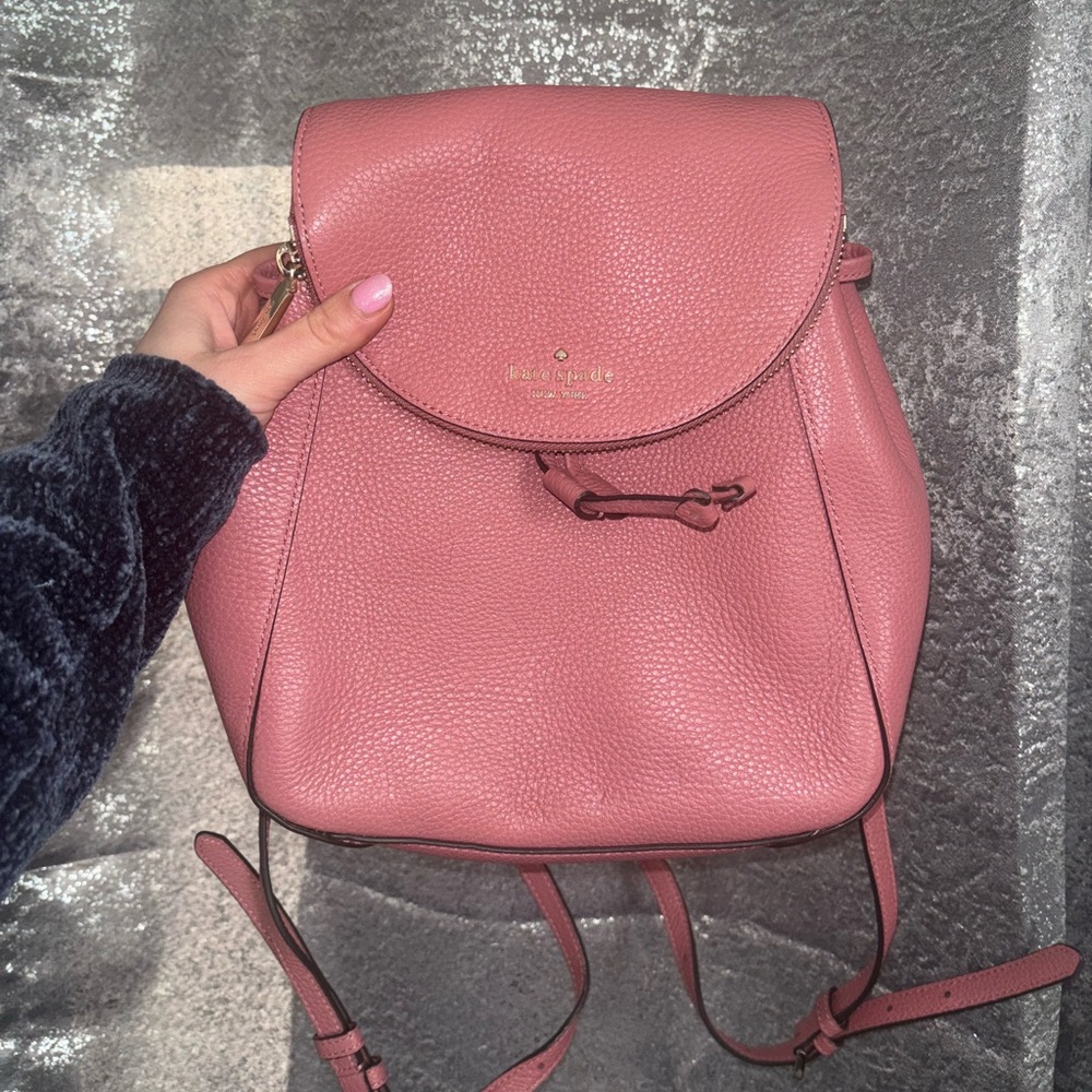 Kate Spade Pink Leather Backpack